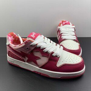 NWT Bape Sta Low Unisex All Pink Unisex Shoes